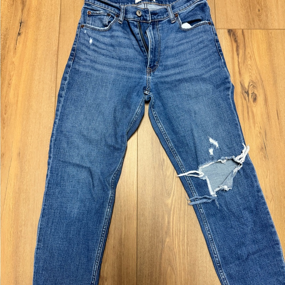 Abercrombie & Fitch High Rise Blue Jeans
